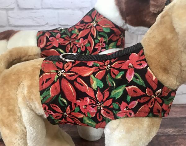 Holiday Poinsettia Dog Harness picture