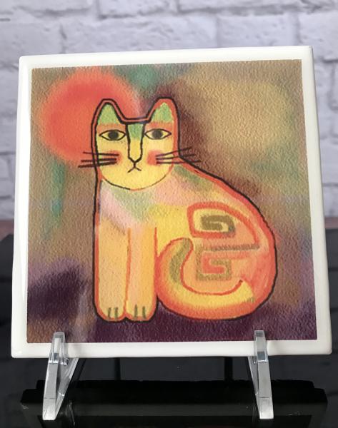 Cat Lover Art Tile picture