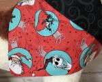 Jack & Santa slip on collar dog Bandanas