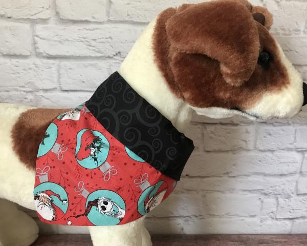 Jack & Santa slip on collar dog Bandanas picture