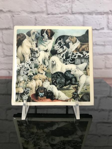 Dog Lover Art Tile picture