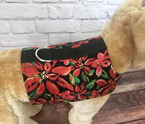 Holiday Poinsettia Dog Harness picture