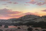 Sunset Over the Watering Hole 36"w x 24"h