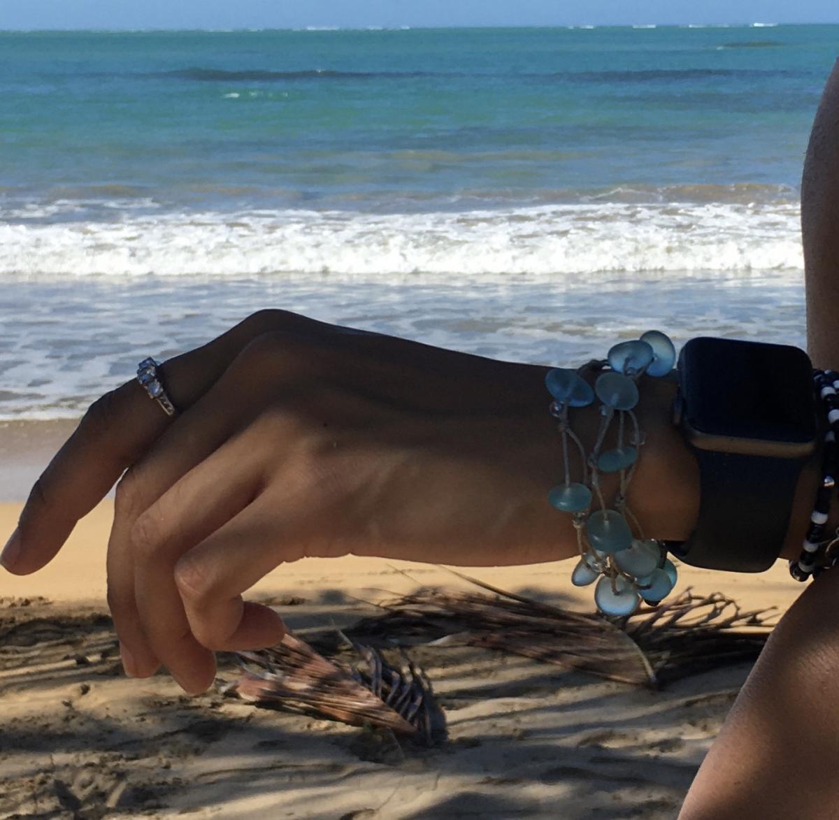 Freestyle Sea Glass Necklace in Your Choice of Color picture