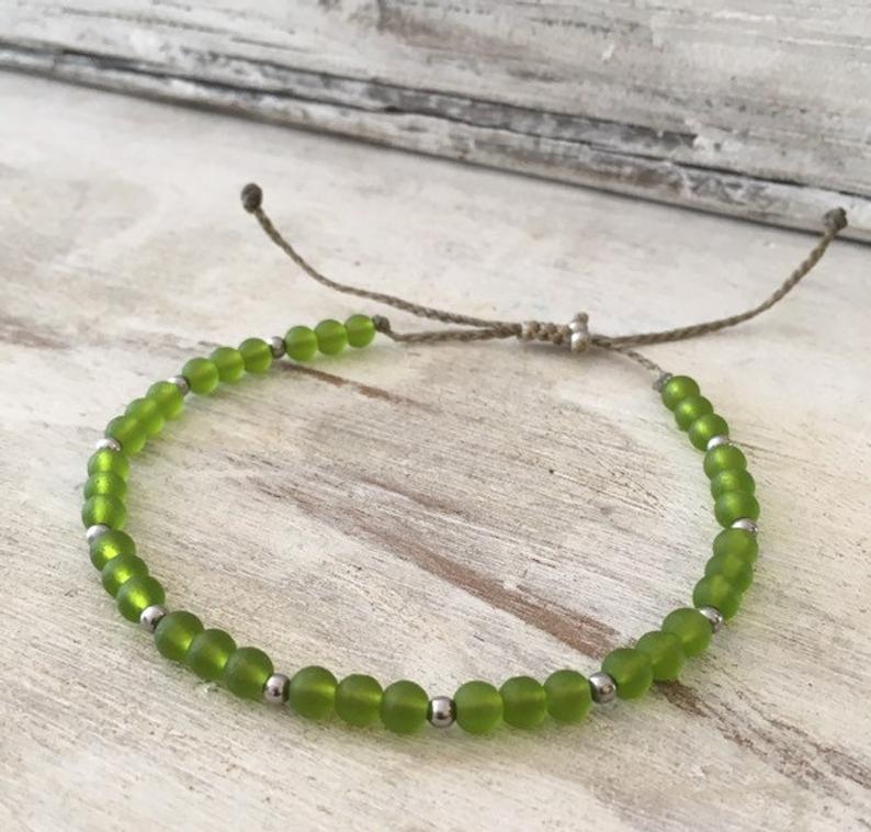 ZULI Sea Glass Beach Bracelet or Anklet picture