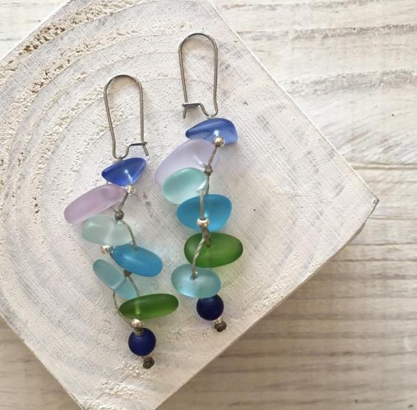 Fishtail Mermaid Sea Glass Earrings picture