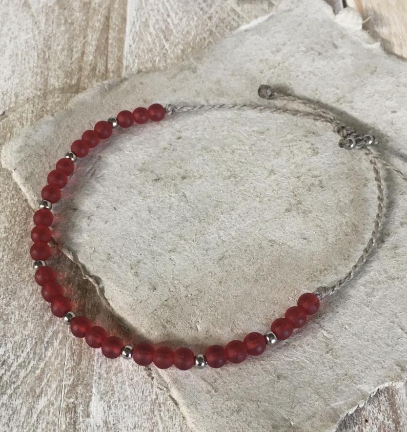 ZULI Sea Glass Beach Bracelet or Anklet picture