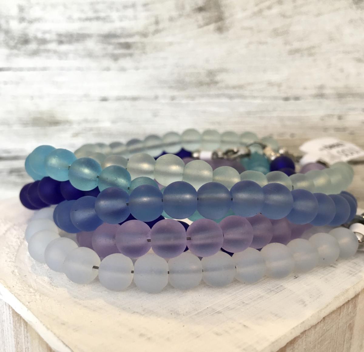 Classic Sea Glass Stacker Bracelet picture