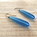 Long Teardrop Sea Glass Earrings picture