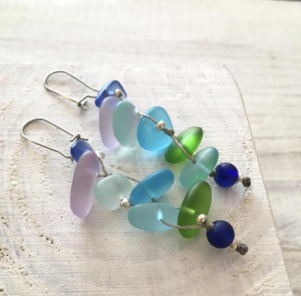 Fishtail Mermaid Sea Glass Earrings picture