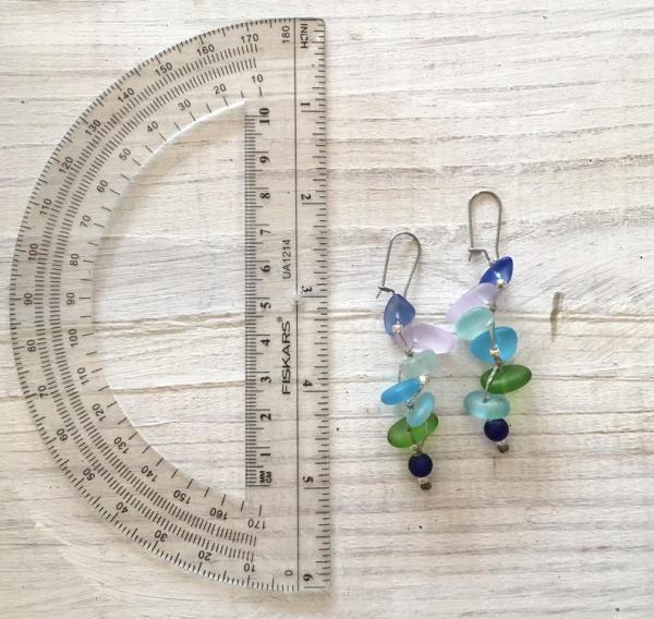 Fishtail Mermaid Sea Glass Earrings picture