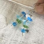 Fishtail Mermaid Sea Glass Earrings - Short