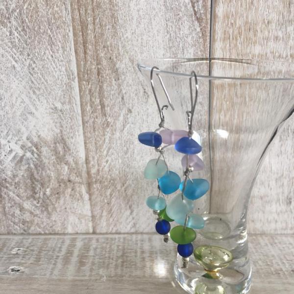 Fishtail Mermaid Sea Glass Earrings picture