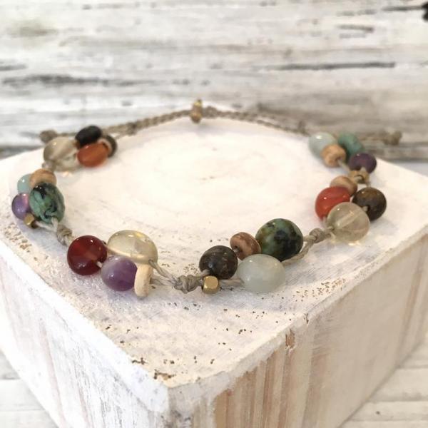 Natural Gemstone Princessa Bracelet or Anklet picture