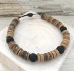 Lava Rock & Coconut Bracelet