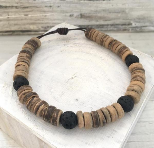 Lava Rock & Coconut Bracelet picture