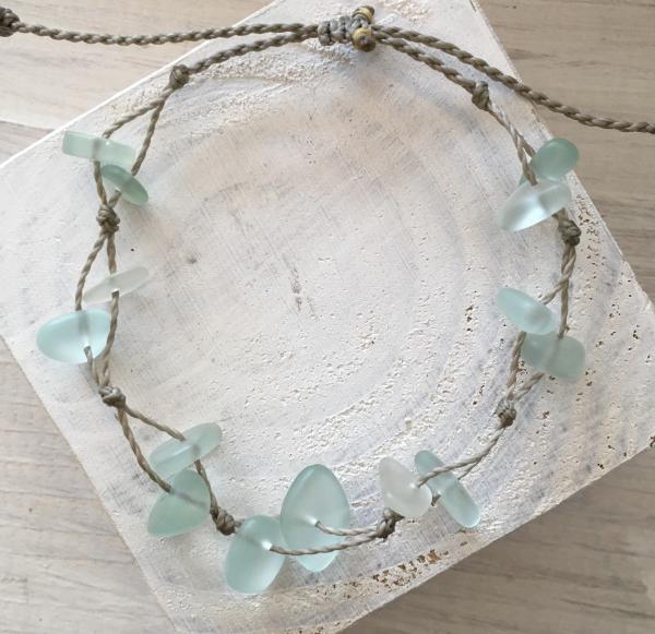 Del Mar Sea Glass Bracelet or Anklet- Choice of Color picture