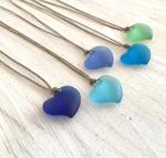 Sea Glass Heart Necklace