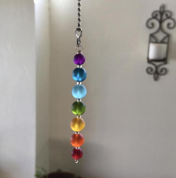 Rainbow Chakra Ceiling Fan or Light Pull picture