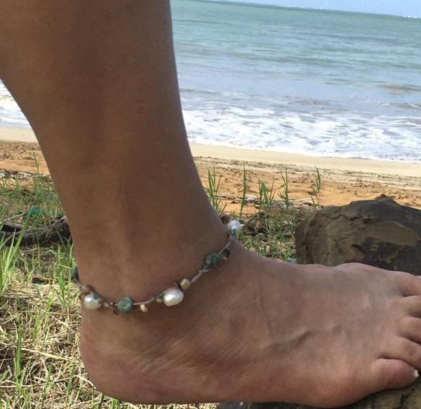 Natural Gemstone Princessa Bracelet or Anklet picture