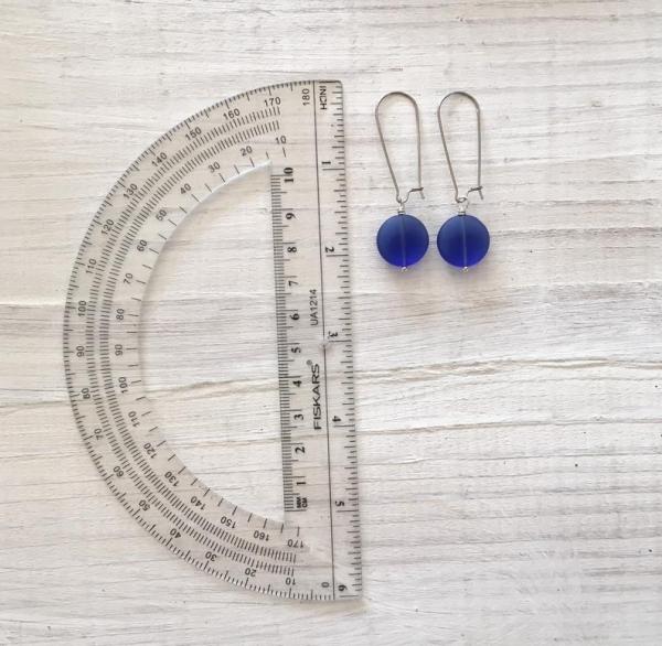 Sea Glass Coin Earrings picture