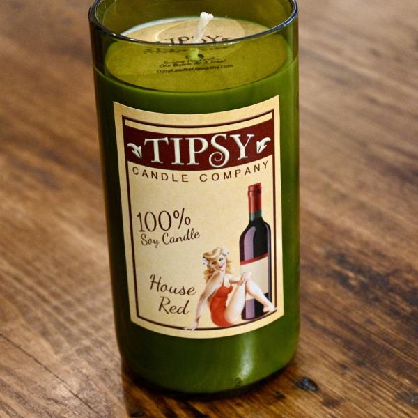 House Red | Soy Wine Bottle Candle picture
