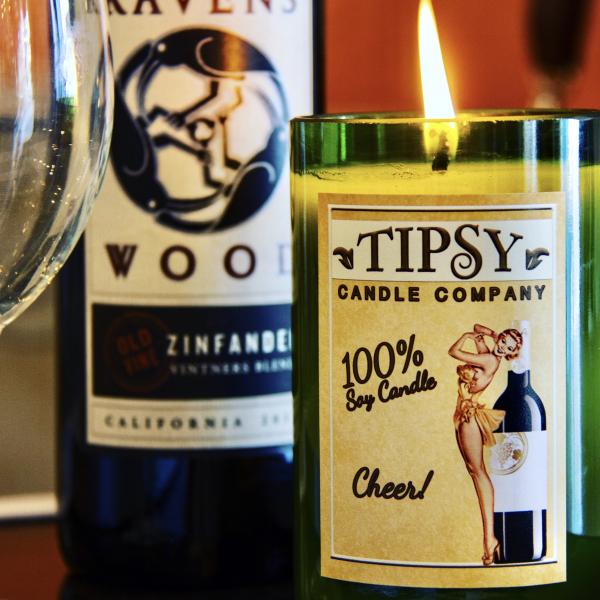 Cheer | Soy Wine Bottle Candle picture