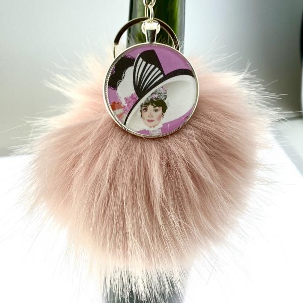 My Fair Lady Pom Pom Keychain