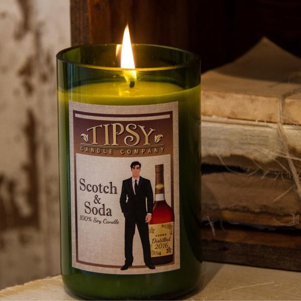 Scotch & Soda | Soy Wine Bottle Candle picture