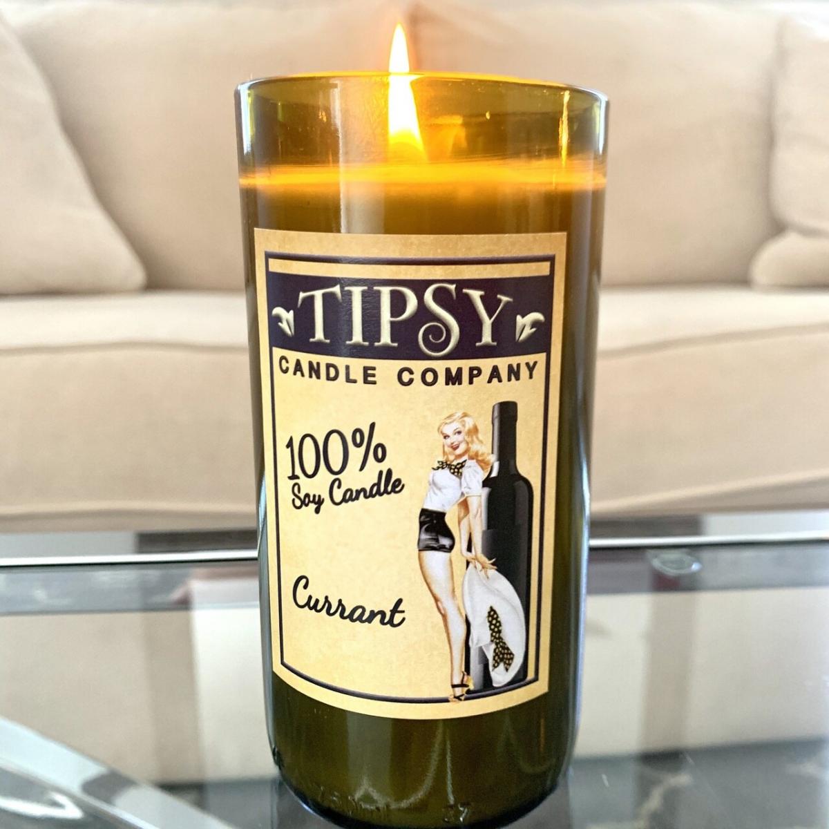 Currant | Soy Wine Bottle Candle picture