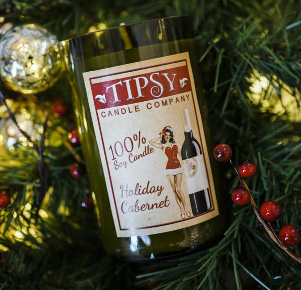 Holiday Cabernet | Soy Wine Bottle Candle picture