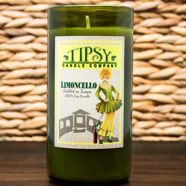 Limoncello | Soy Wine Bottle Candle picture