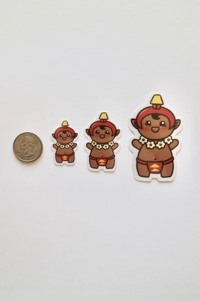 Glossy Menehune Sticker 1.5 Inches picture