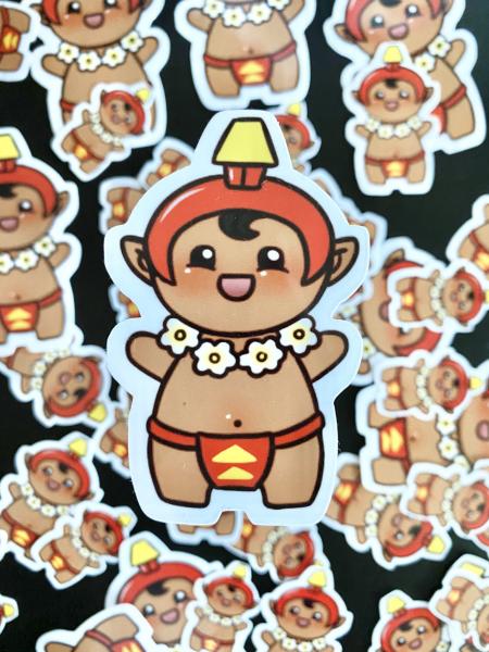 Glossy Menehune Sticker 1.5 Inches picture