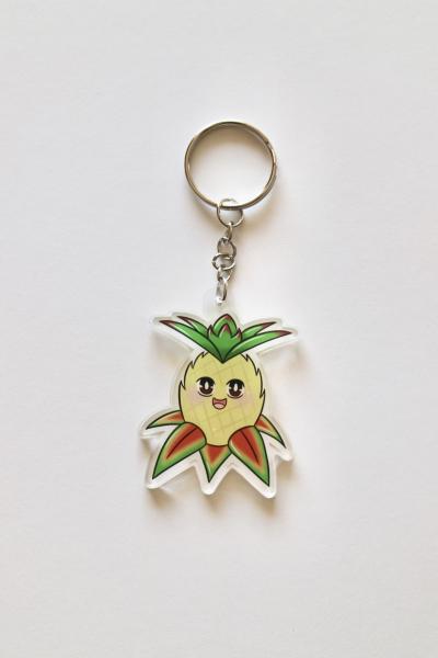 Pineapple Single Sided Acrylic Charm Key Chain picture