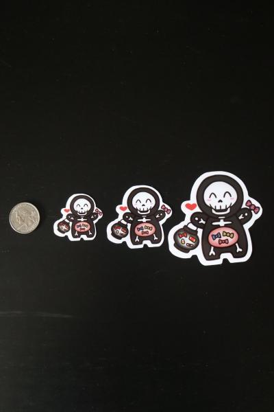 Glossy Skeleton Sticker 1.5 Inches picture
