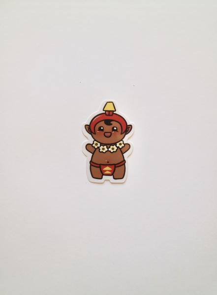 Glossy Menehune Sticker 1.5 Inches picture