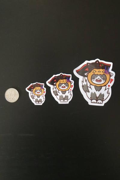Glossy Costume Cats Sticker 1.5 Inches picture