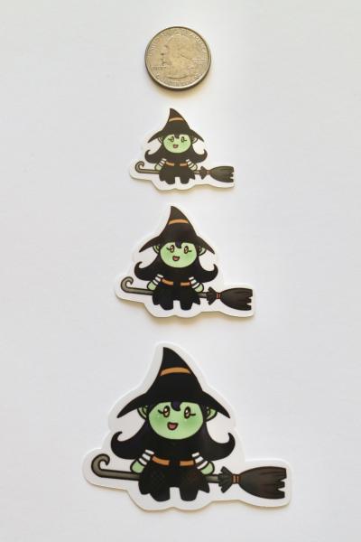 Glossy Witch Sticker 1.5 Inches picture