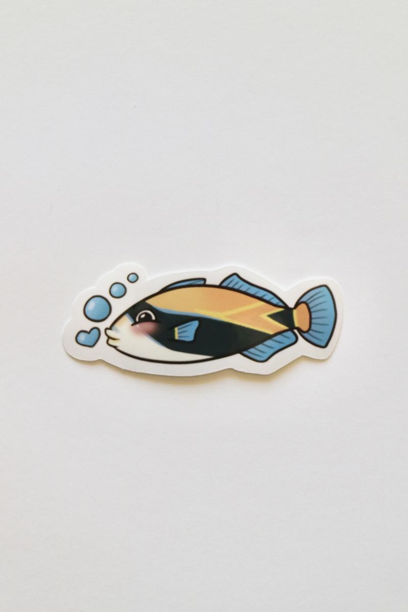 Glossy Humuhumu Sticker 2 Inches picture