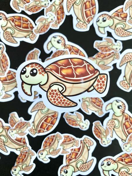 Glossy Honu Sticker 1.5 Inches picture