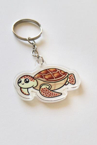 Honu Single Sided Acrylic Charm Key Chain picture