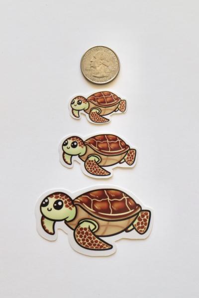 Glossy Honu Sticker 1.5 Inches picture