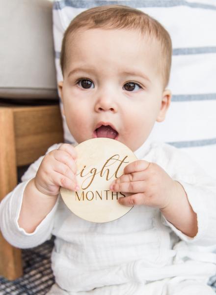 Wooden Monthly Photo Markers for Baby picture