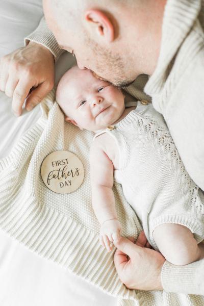 Baby's First Holiday Markers | Milestone Wood Photo Prop picture