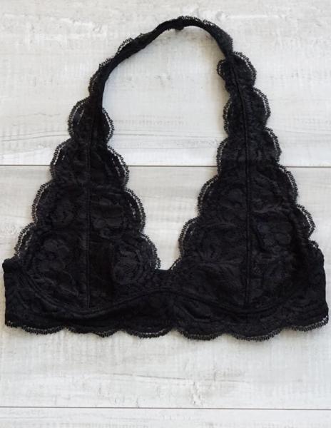 Black Halter Bralette