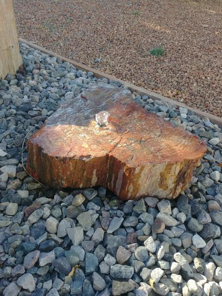 PWO3 Red Petrified Wood Fountain picture