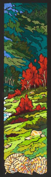 6 x 24 Giclee - Slope Reds picture