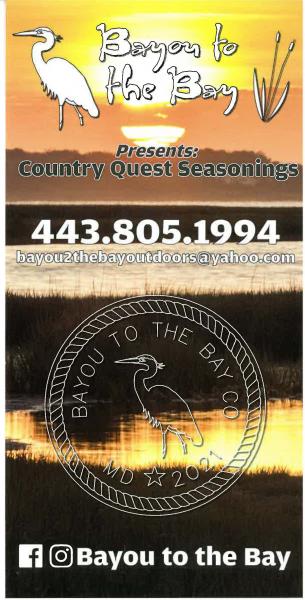 Bayou to the bay outdoors