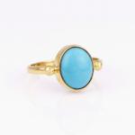 Sleeping Beauty Turquoise Ring 14K Gold
